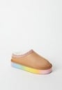 Ombre Platform Slip On Fuzzy