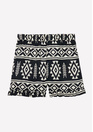 Ikat Ruffle Hem Short