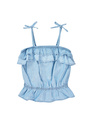 Ruffle Chambray Tank