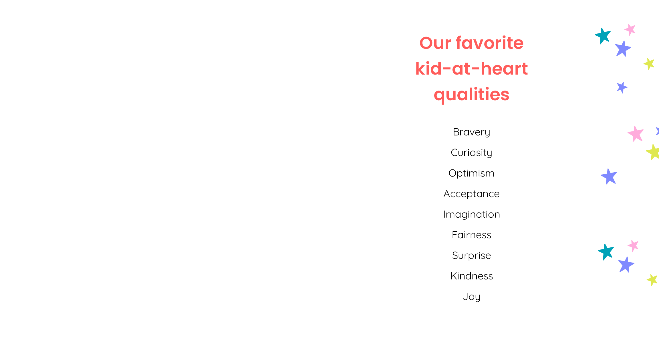 Our favorite kid-at-heart qualities