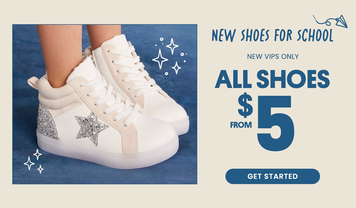 New VIP Offer - All Shoes from $5