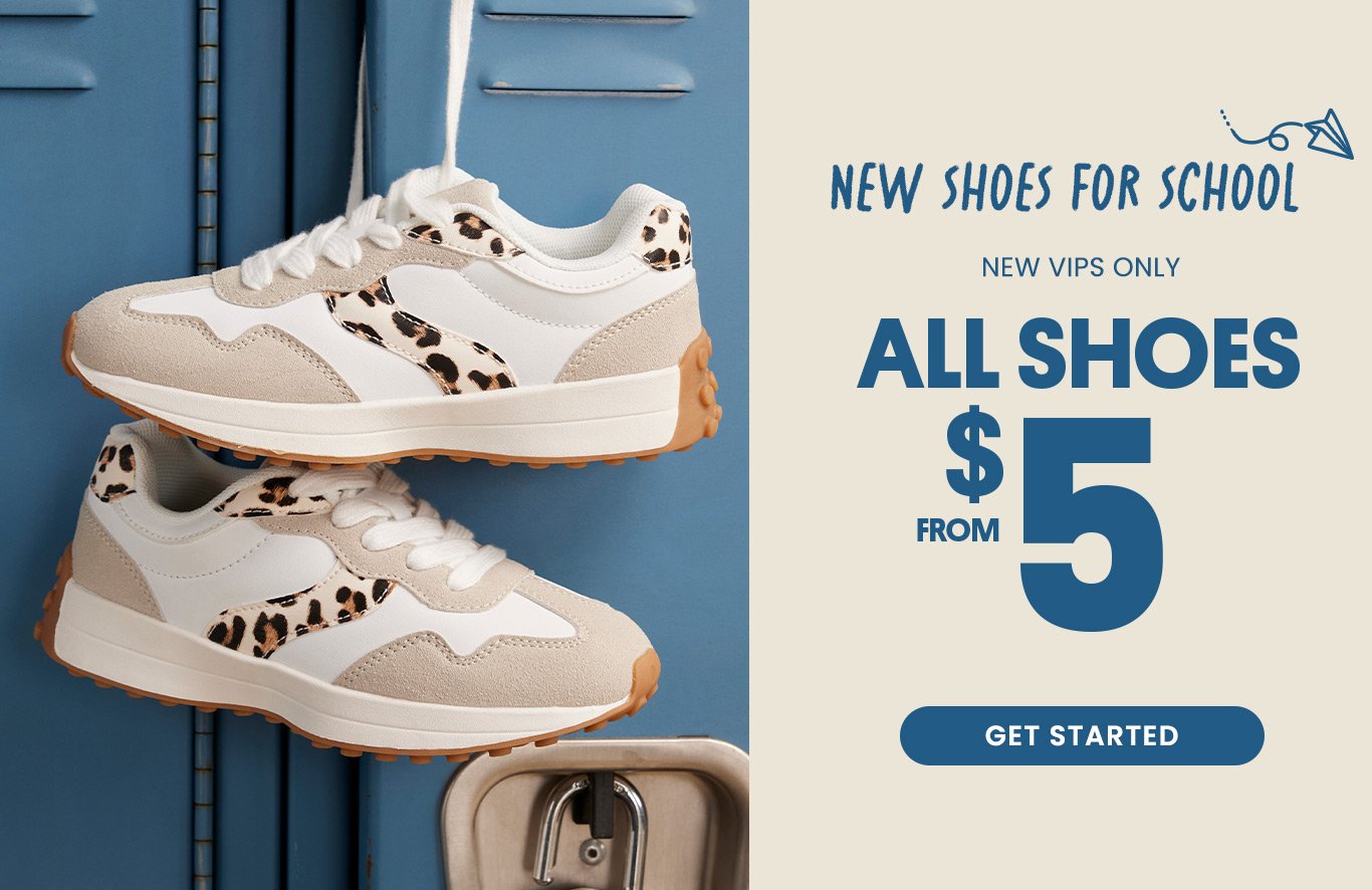 New VIP Offer - All Shoes from $5