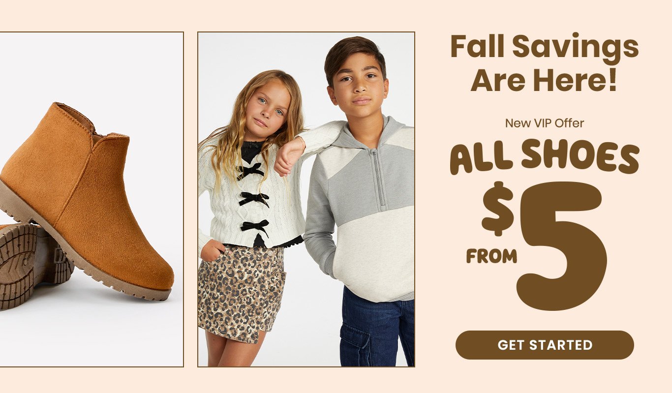 New VIP Offer - All Shoes from $5