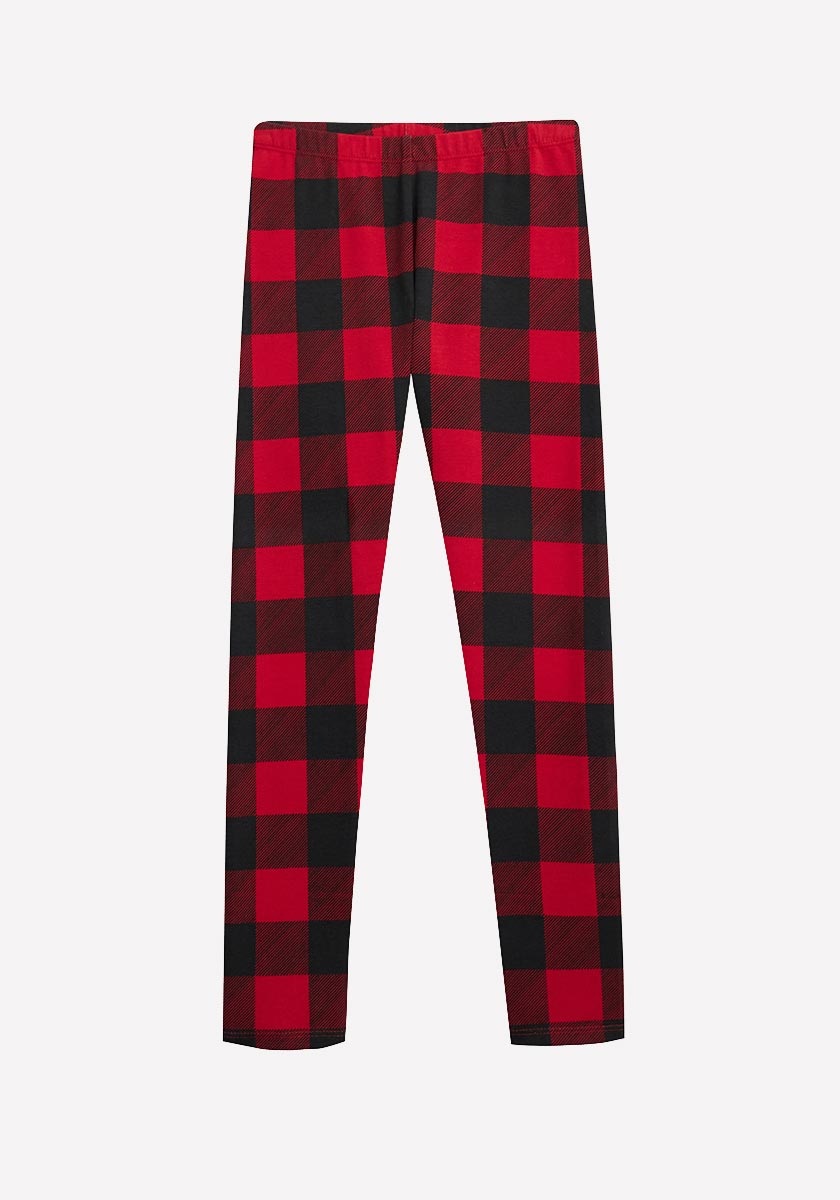 Buffalo Plaid Legging in Red - Get great deals at FabKids