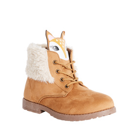 fur lined deer face boot