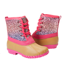 Ombre Lace Up Duck Boot