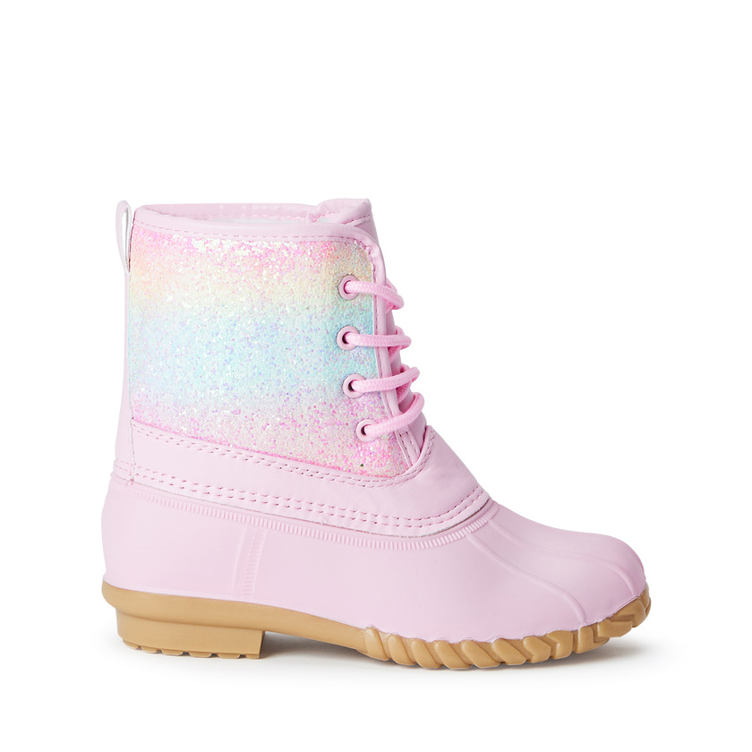 Children's LED Ribbon Feather Boots/Cute And Beautiful Children's LED Boots/Pink  Lighted Shoes
