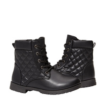 Buckled Quilted Lug Boot
