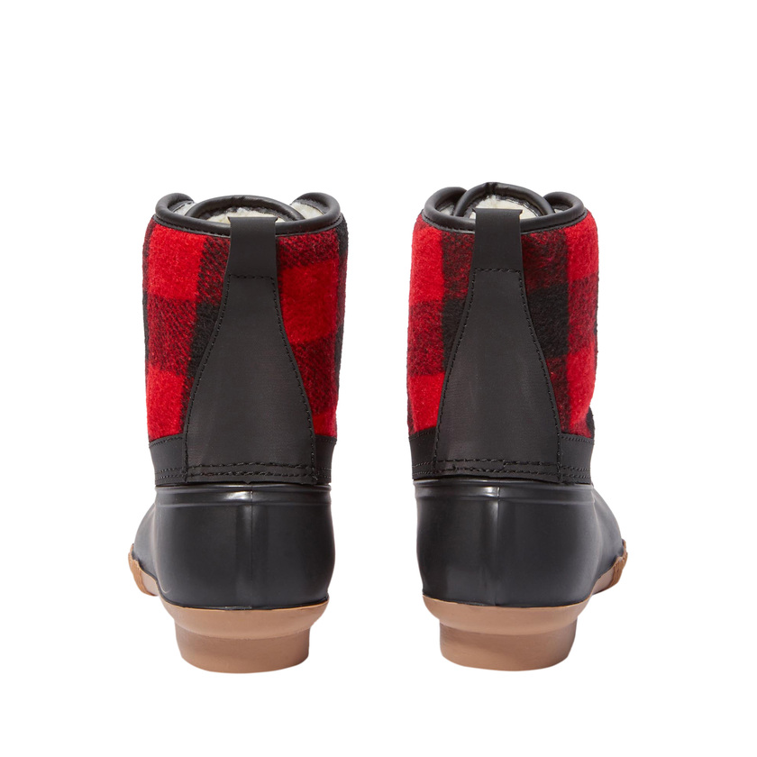 Red plaid duck on sale boots