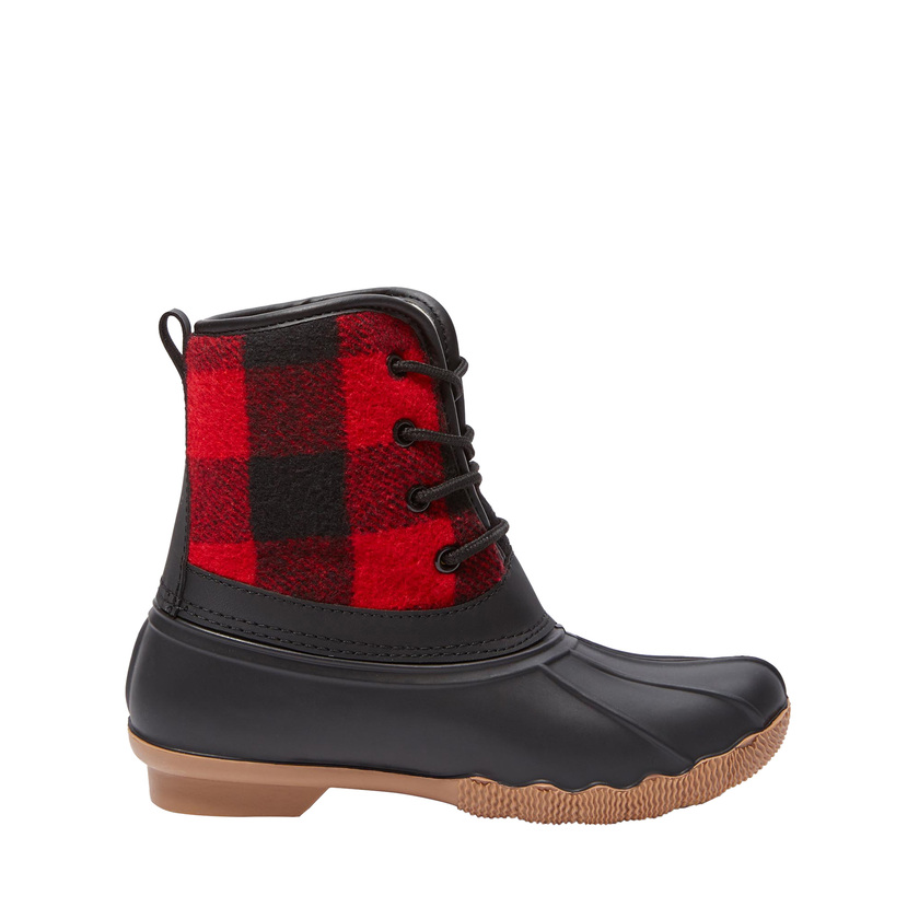 Buffalo plaid discount sperry boots