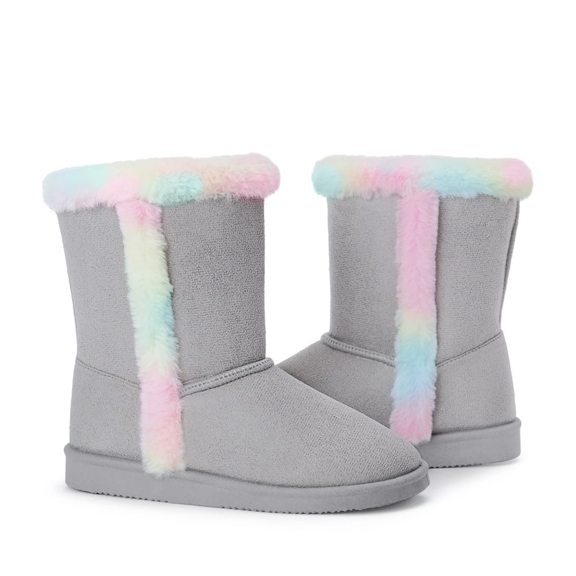 FABKIDS Fur Pom Fuzzy Boot - Kids' - Free Shipping