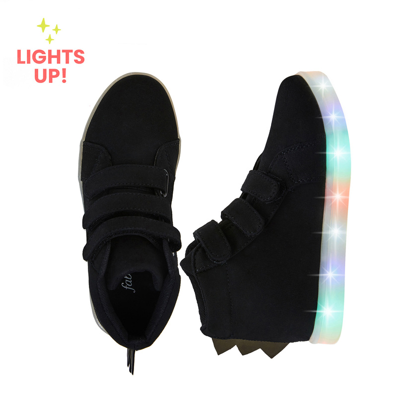 Light Up Dino High Top Sneaker - FabKids