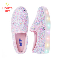 Glitter Light Up Slip On Sneaker