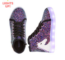 3D Unicorn High Top Light Up Sneaker