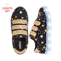 Starry 3 Strap Glitter Light Up Sneaker