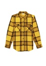 Yellow Plaid Flannel Shirt
